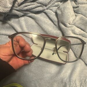 Danny Gokey Silver Eyeglasses with Case